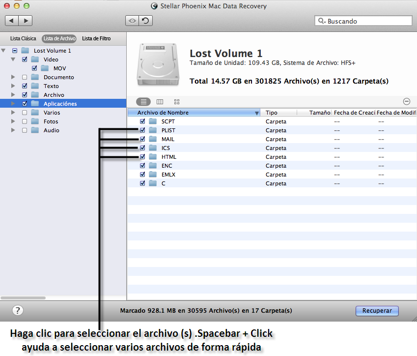 Recuperación de volúmenes eliminados por Mac