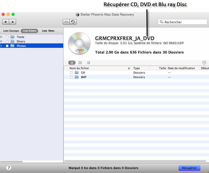 Mac CD DVD logiciel de récupération