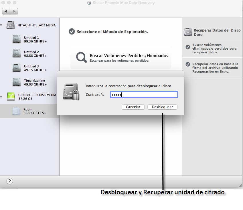 Recuperación de archivos cifrados en Mac