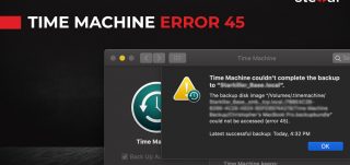 Time Machine Error 45