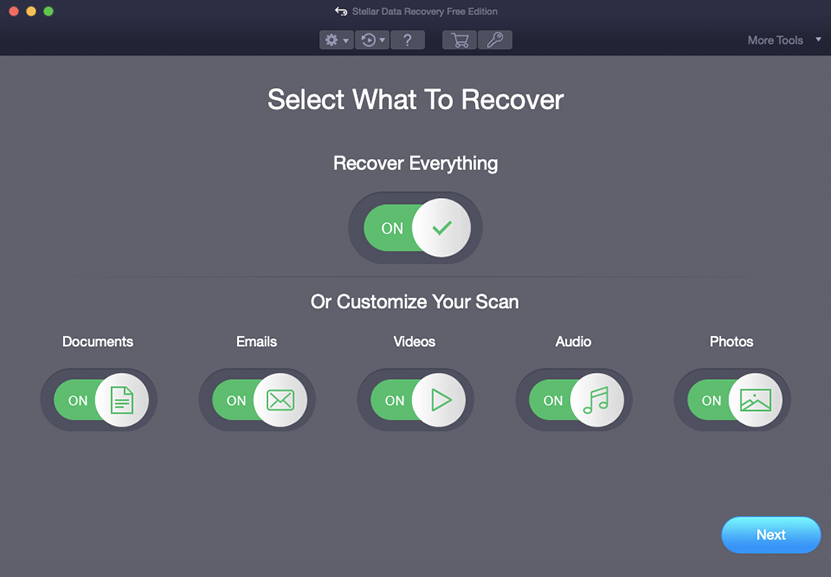 Select What to Recover